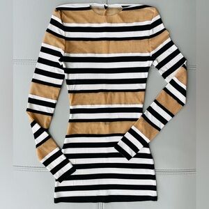 Norma Kamali Spliced Top Sz XXS/32 NWOT